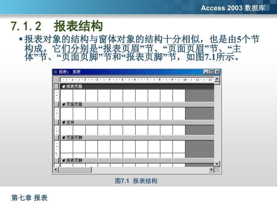 Acccess数据库原理与应用(第二版) 教学课件 ppt 作者 林青 第七章 报表_第5页