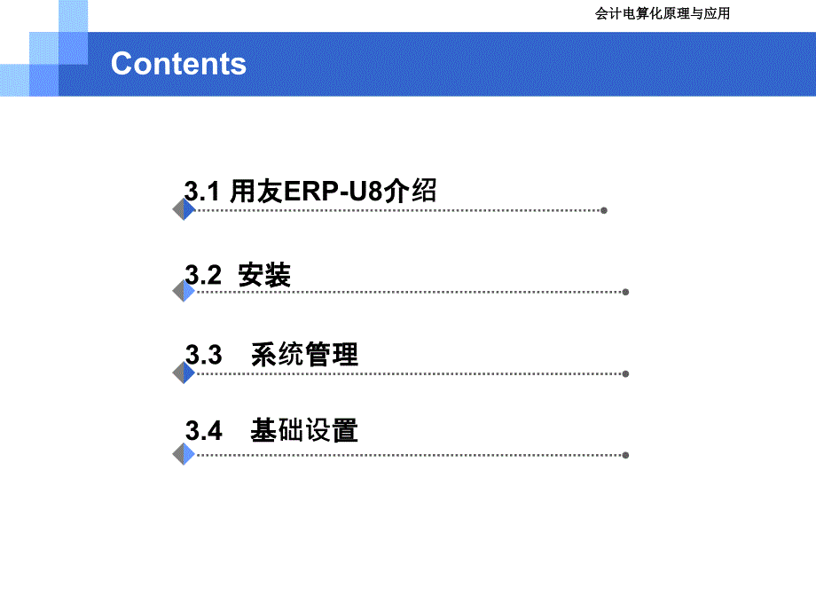 会计电算化原理与应用（第3版） 教学课件 ppt 作者 毛华扬、陈旭 CH3 系统管理与基础设置_第2页