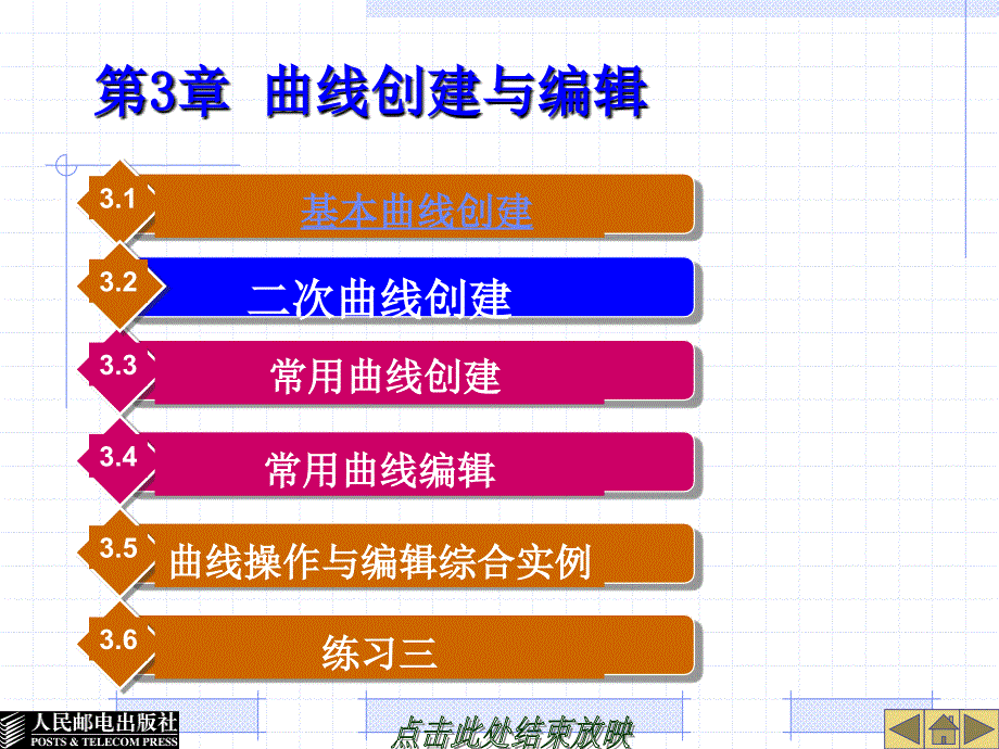 UG NX4应用与实例教程 第2版  普通高等教育“十一五”国家级规划教材  教学课件 ppt 作者  郑金 第3章曲线创建与编辑_第3页