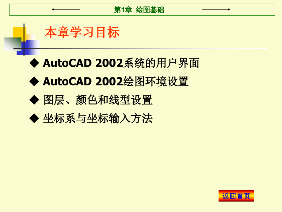 《AutoCAD 2002应用教程》电子教案 第1章  绘图基础_第2页