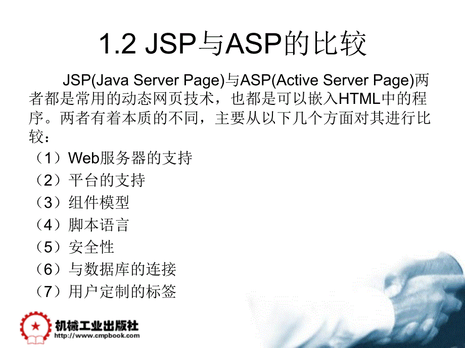 动态网页设计JSP 教学课件 ppt 作者 郭伟业 仇新红 第1章 JSP概述_第4页