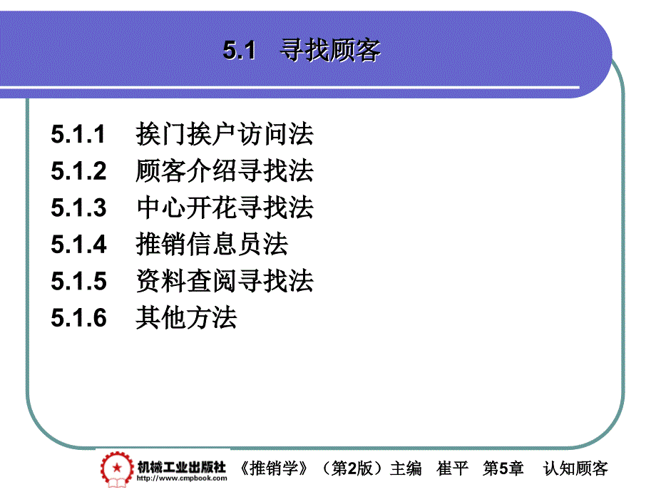 推销学第2版 教学课件 ppt 作者 崔平 第5章 认知顾客_第3页