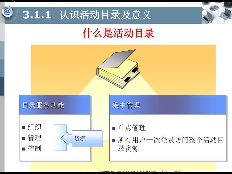 Windows Server配置管理项目实训教程（第二版）-电子教案&习题答案-平寒 项目3  管理域和活动目录_第5页