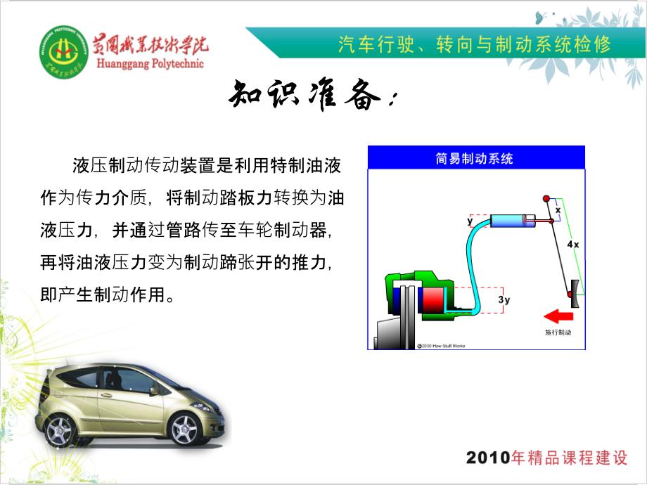 汽车行驶 转向与制动系统检修 教学课件 ppt 作者  曾鑫 任务3.2    液压制动系统检修_第4页