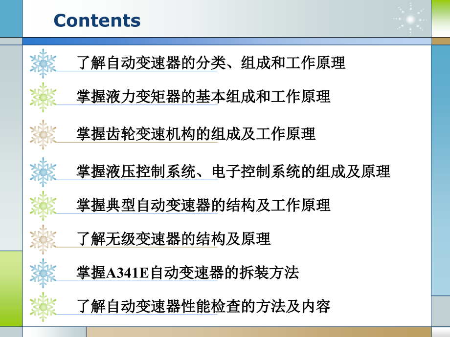 汽车构造 底盘部分  教学课件 PPT 作者 沈沉 单元6：自动变速器_第2页