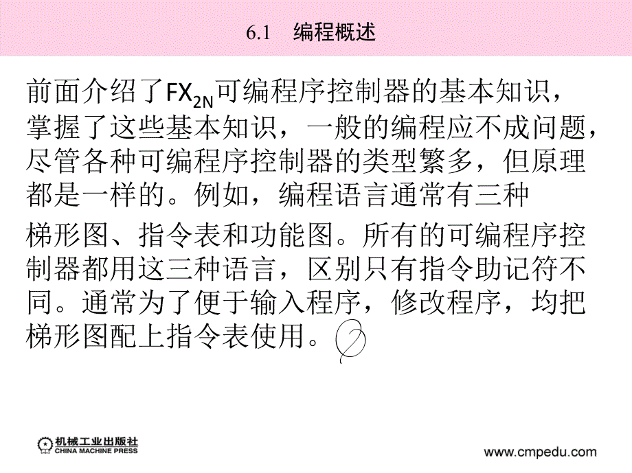 可编程序控制器及编程实例 教学课件 ppt 作者 王全友 夏国宏 主编 第6章　FX2N常用机械编程_第4页