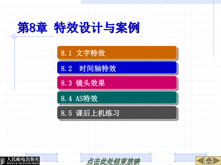 二维动画设计与制作 教学课件 ppt 作者  邓文达 第8章 特效设计与案例_第1页