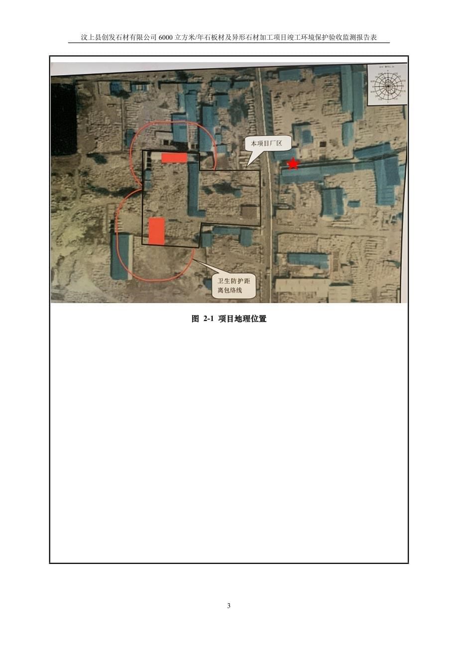 汶上创发石材年产6000m3石板材及异形石材加工项目竣工环保固废调查报告_第5页