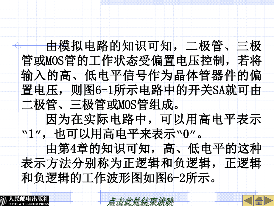 模拟电路与数字电路 第2版  教学课件 ppt 作者  林捷 杨绪业 郭小娟 第6章 门电路_第4页