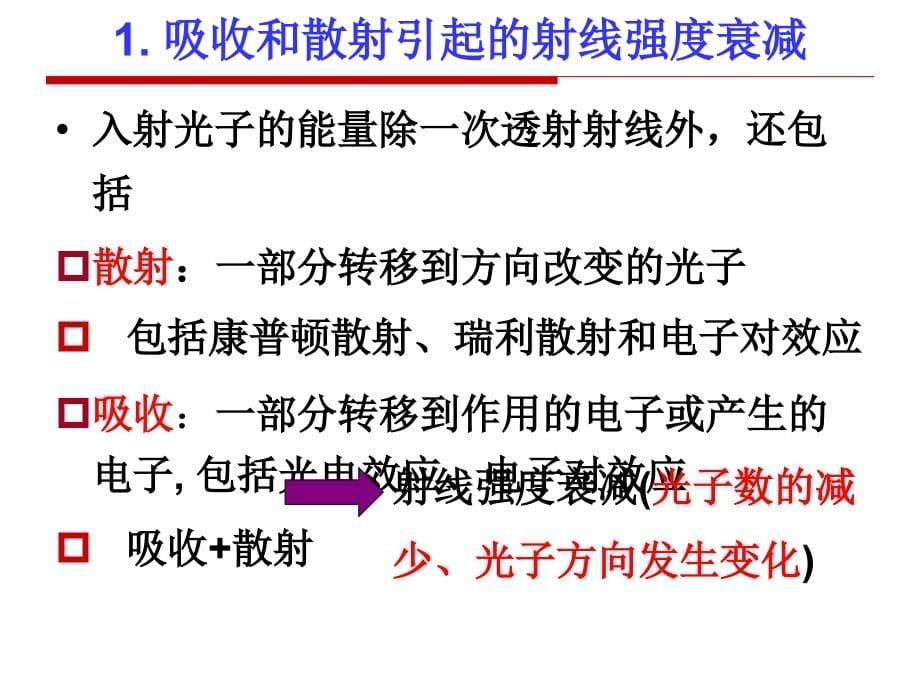 射线检测 教学课件 ppt 作者 张小海 4-2 射线透过物质的衰减及规律_第5页