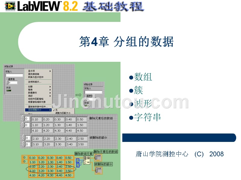 Flash网站设计师 就业技能培训　教学课件 ppt 作者 沈大林 张晓蕾 罗红霞 第4章 分组的数据_第1页