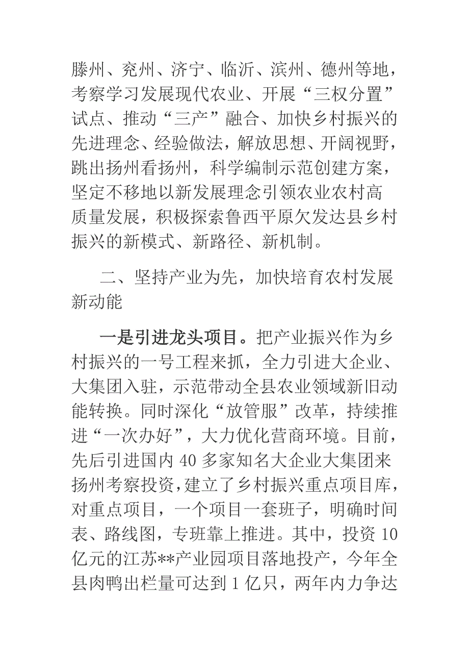 2019年扬州县实施乡村振兴战略工作汇报_第3页