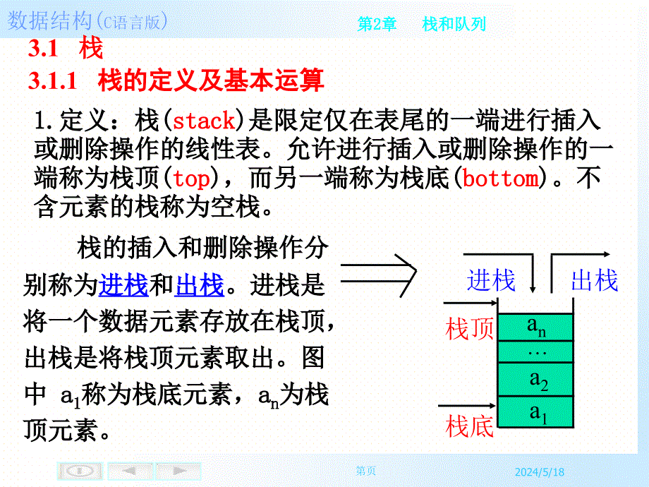 《数据结构（C语言描述）》-马秋菊-电子教案 第3章栈队列_第4页