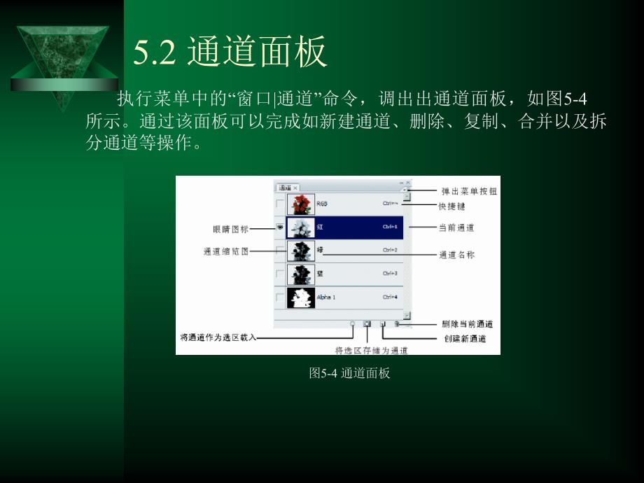 Photoshop CS4中文版应用教程（第二版）　教学课件 ppt 作者 张凡 第5章  通道和蒙版_第4页