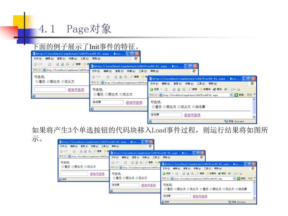 《ASP.NET程序设计及应用》-苏英如-电子教案 04第4章ASP.NET的内置对象_第5页