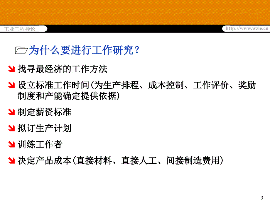 工业工程概论 教学课件 ppt 作者 薛伟 第3章 工作研究-1_第3页