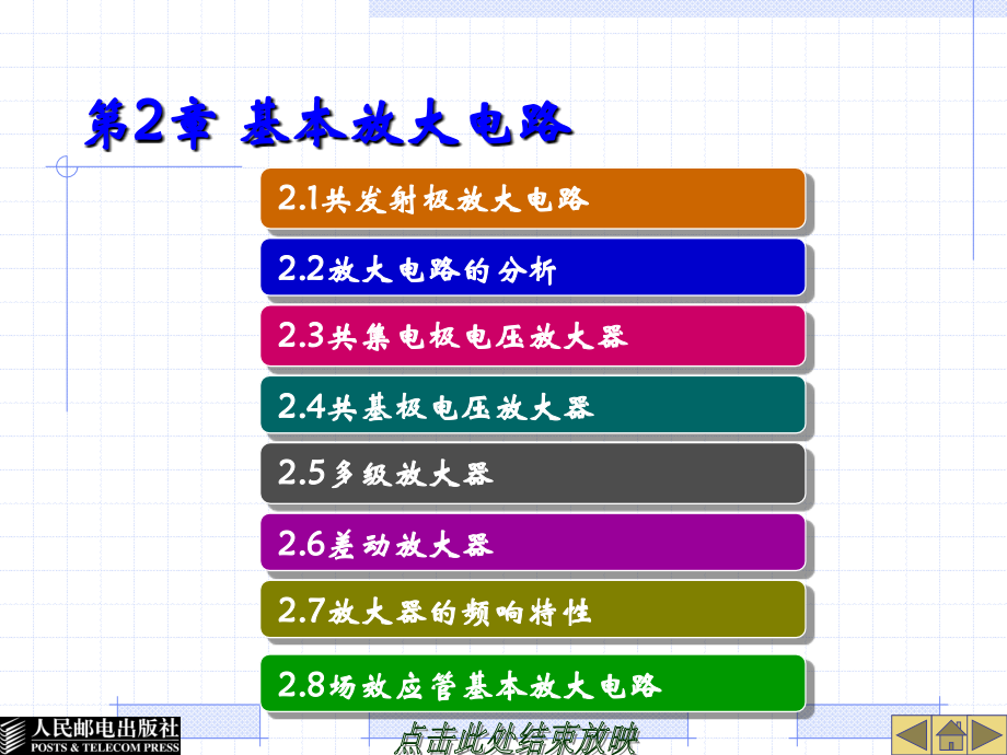 模拟电路与数字电路 教学课件 ppt 作者  林捷 杨绪业 第2章 基本放大电路_第1页