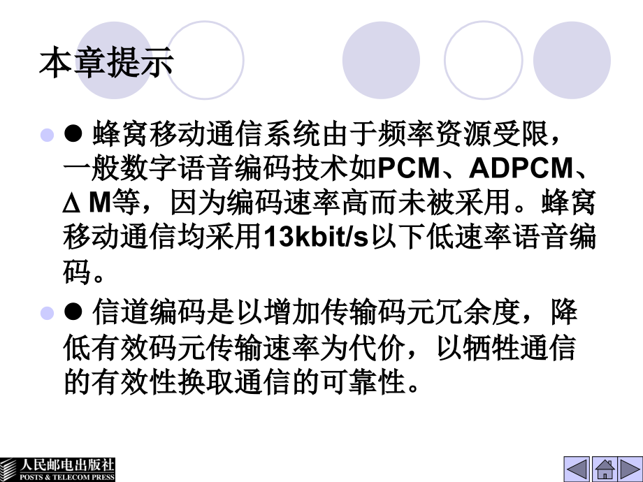 移动通信技术 教学课件 ppt 作者  韦惠民 李国民 暴宇 15121-第5章  语音编码、信道编码和交织_第2页