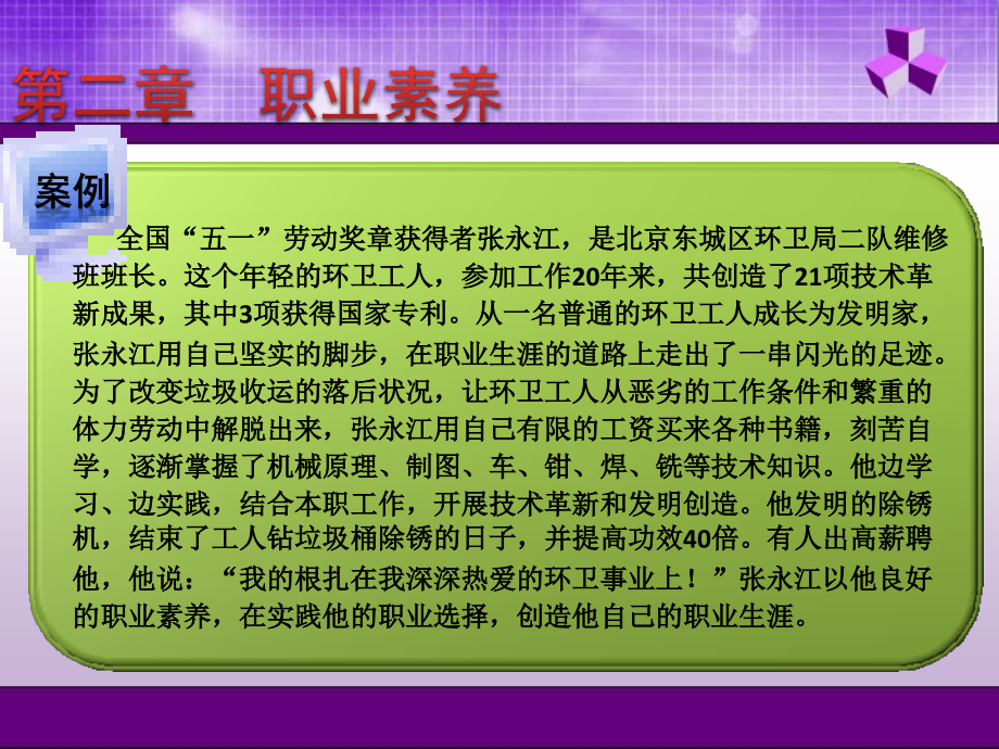 职业素养与就业指导 教学课件 ppt 作者 刘道厚 倪望轩 主编 第二章_第3页