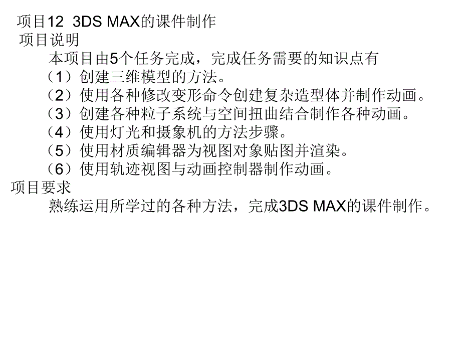 3DS MAX实用教程 教学课件 ppt 作者 苗家鸿 第12章电子教案_第2页