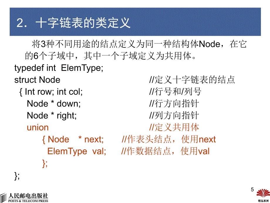 数据结构 C++版  普通高等教育“十一五”国家级规划教材  教学课件 ppt 杨秀金 第5章  数组和广义表-3_第5页