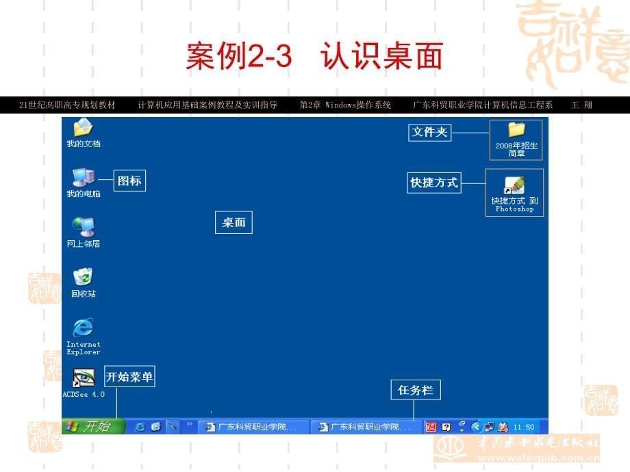 《计算机应用基础案例教程及实训指导》-邹月-电子教案 第2章   Windows操作系统_第5页