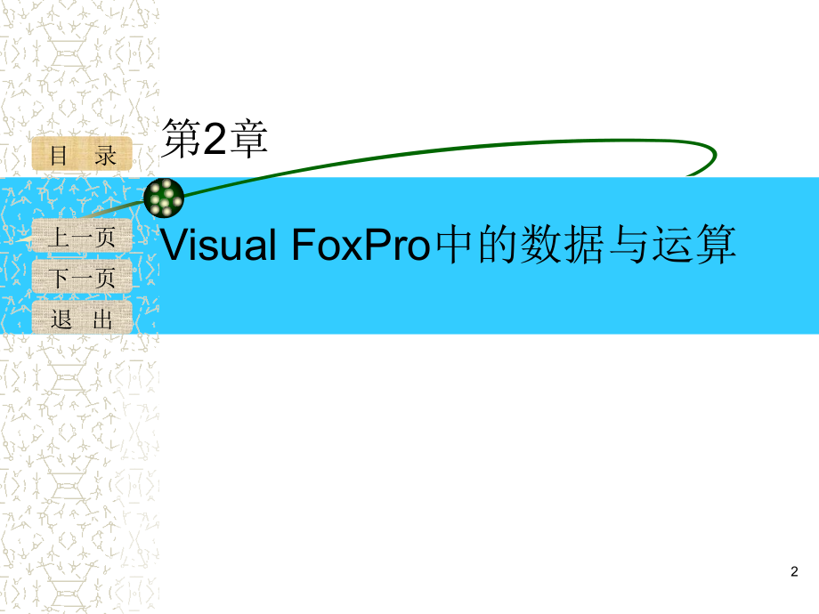 《Visual FoxPro数据库与程序设计》-刘淳-电子教案 第二章_第2页