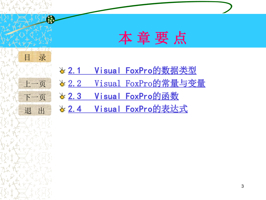 《Visual FoxPro数据库与程序设计》-刘淳-电子教案 第二章_第3页