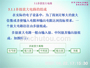 低频电子线路 教学课件 ppt 作者 刘树林 程红丽 5-1多级放大电路