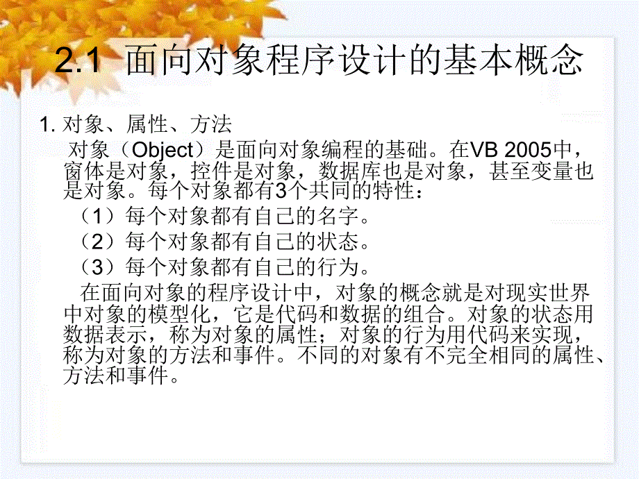 Visual Basic 2005程序设计 教学课件 ppt 作者  丁爱萍 第2章  VB 2005语言基础_第3页