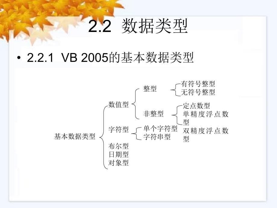 Visual Basic 2005程序设计 教学课件 ppt 作者  丁爱萍 第2章  VB 2005语言基础_第5页