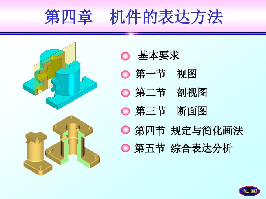 工程制图 教学课件 ppt 作者 孙培先 第五章 机件的表达_第1页