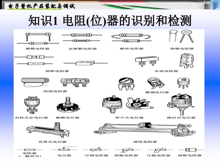 电子整机装配与调试 教学课件 PPT 作者 王成安 刘海东 项目5  电子元器件的识别与检测_第5页