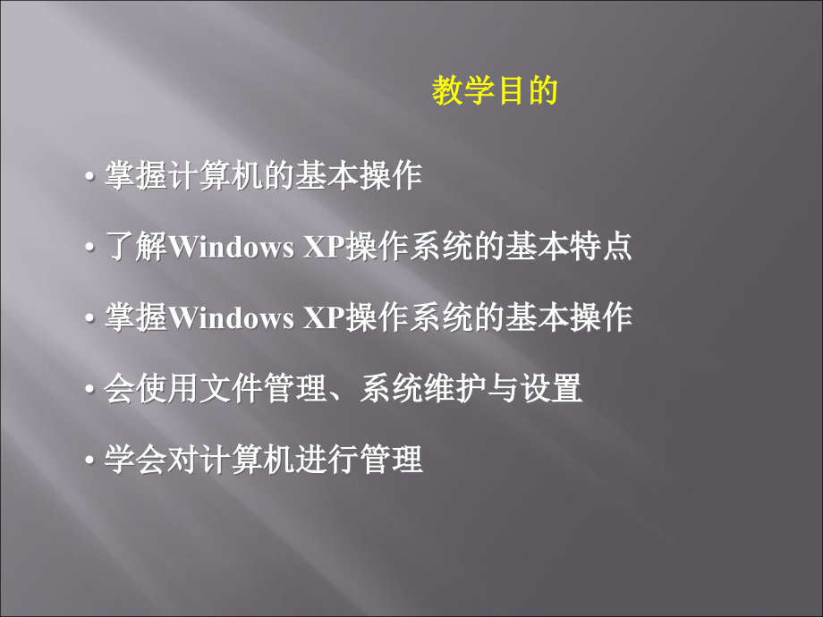 《大学计算机基础(XP版)》-张黎黎-蒋文科-电子教案 第2章 Windows XP操作系统基础_第2页