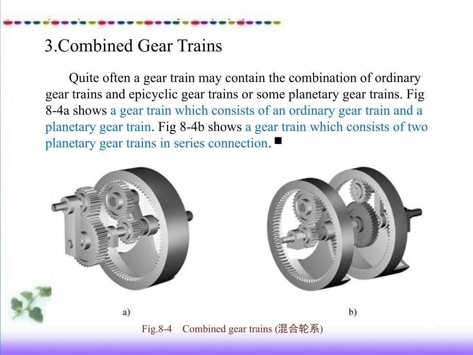 机械原理 英汉双语  教学课件 ppt 作者 张春林 Chapter 8 Design of Gear Trains_第5页