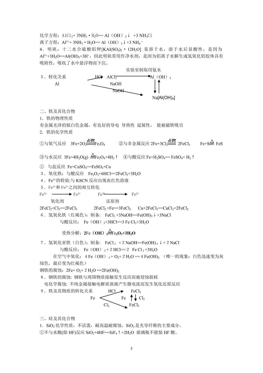 广东化学知识点学业水平测试总结_第5页