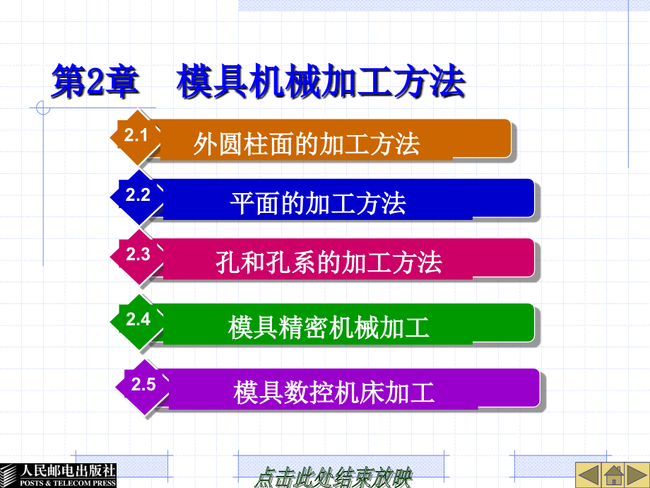 模具制造技术 教学课件 ppt 张信群 王雁彬 第二章　模具机械加工方法_第1页