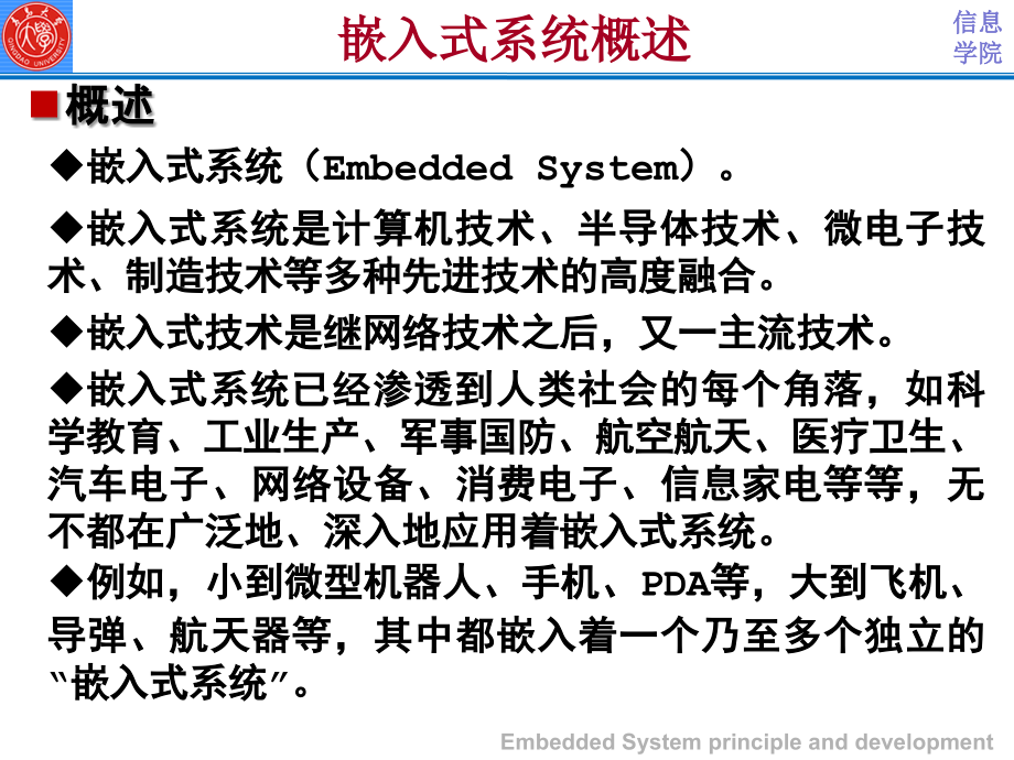 嵌入式系统原理与开发 教学课件 ppt 作者 范延滨 于忠清 郑立爱编著 Ch1-嵌入式系统概述_第4页