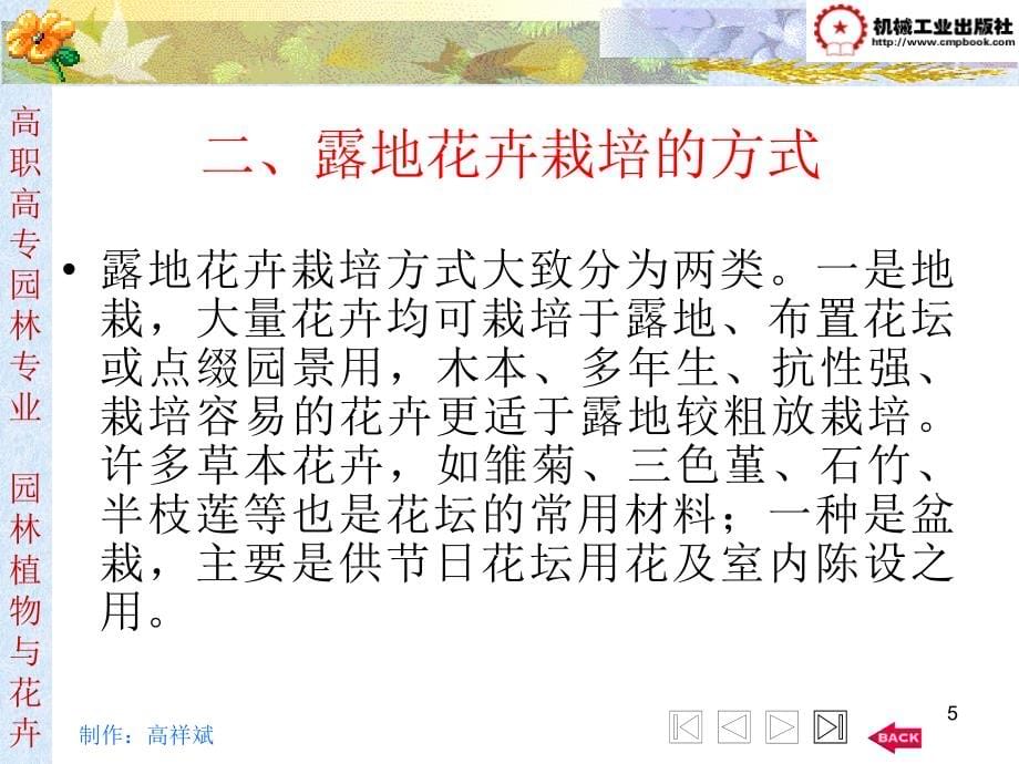 园林树木与花卉 教学课件 ppt 作者 齐海鹰 第13章　露地花卉栽培_第5页