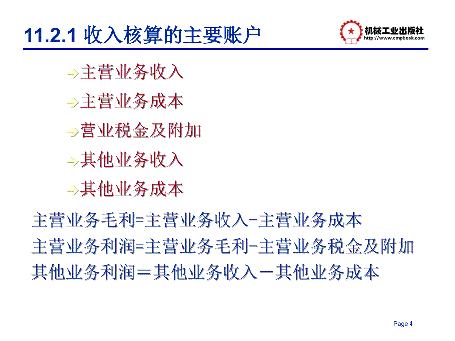 会计基础与实务 教学课件 ppt 作者 陈拂闻 第十一章 收入与利润_第4页