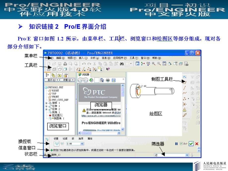 Pro_ENGINEER中文野火版4.0软件应用技术 配套课件 教学课件 ppt 作者  欧阳波仪 程美 项目一_第5页