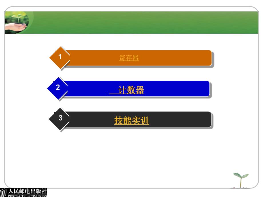 电子技术基础与技能 电子信息类  单色版  教学课件 ppt 作者  卜锡滨 第11单元  时序逻辑电路_第3页