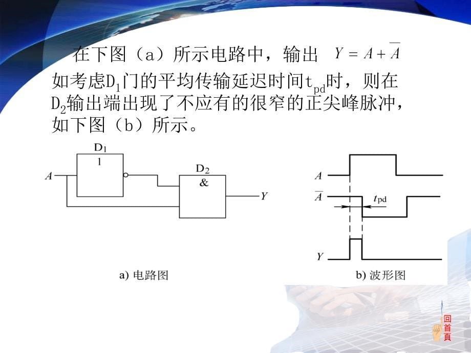 数字电子技术 教学课件 ppt 作者 初玲 第14次课组合逻辑电路中的竞争与冒险_第5页