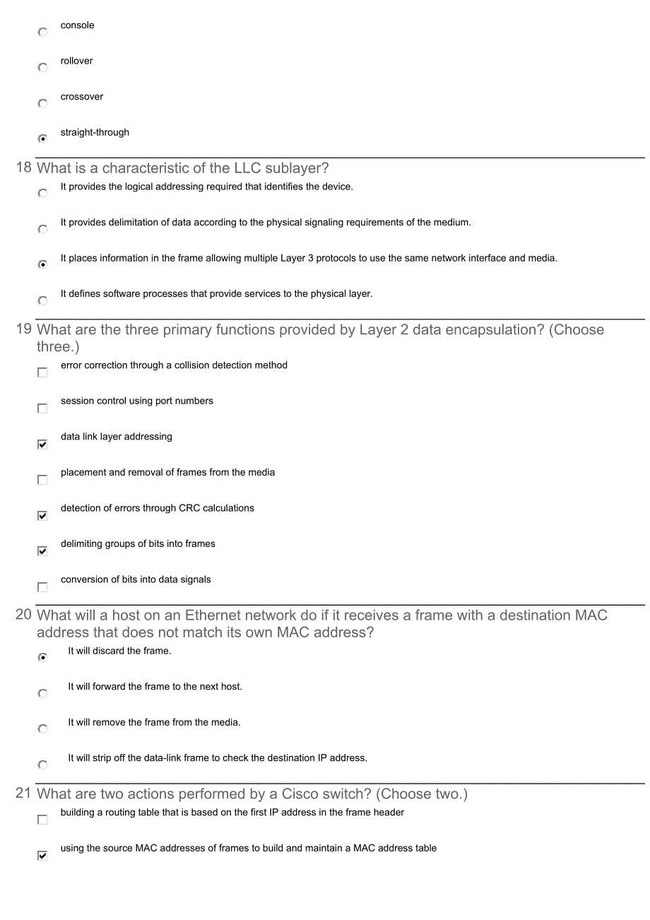 ccna第一学期final_exam考试英文版答案(r&s 5.0)c_第5页