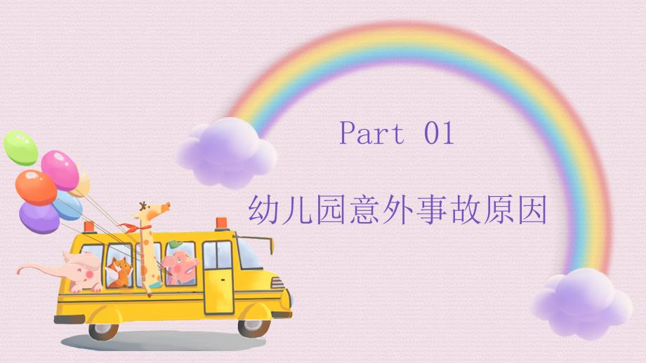 儿童卡通炫彩梦幻幼儿园安全教育培训PPT模板_第3页