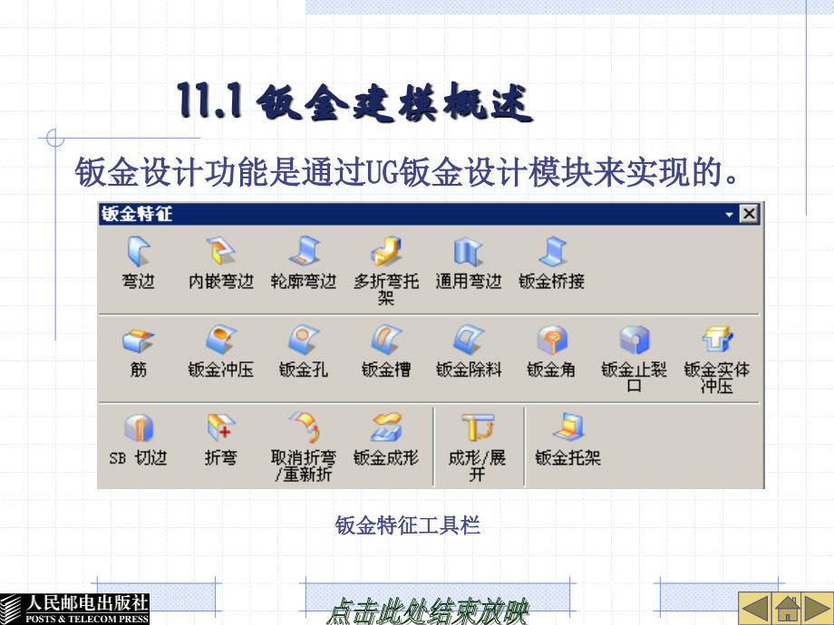 UG NX4应用与实例教程 第2版  普通高等教育“十一五”国家级规划教材  教学课件 ppt 作者  郑金 第11章钣金建模_第4页