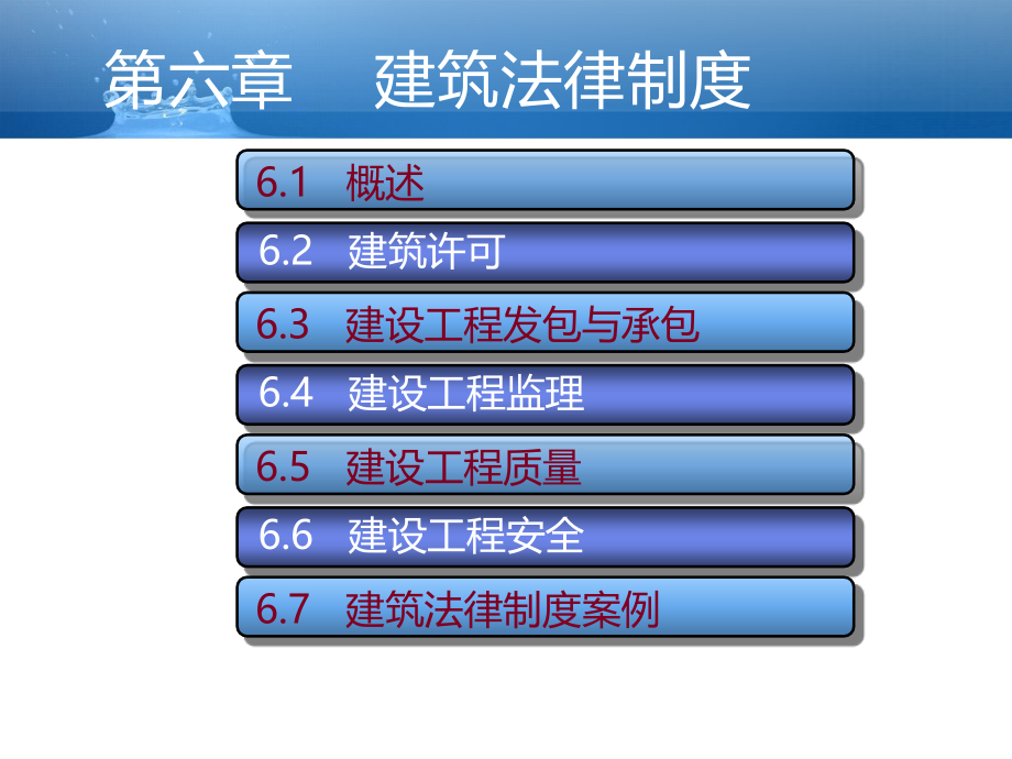 土木工程建设法规 教学课件 ppt 作者 喻言主编 第六章 建筑法律制度_第2页