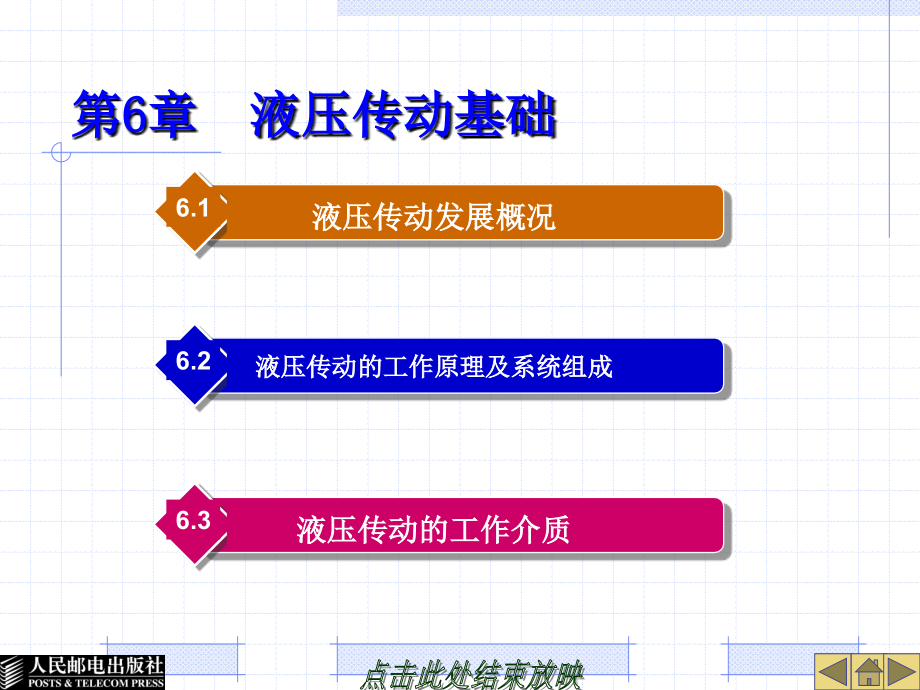 汽车机械基础 教学课件 PPT 作者 金旭星 第6章 液压传动基础_第1页