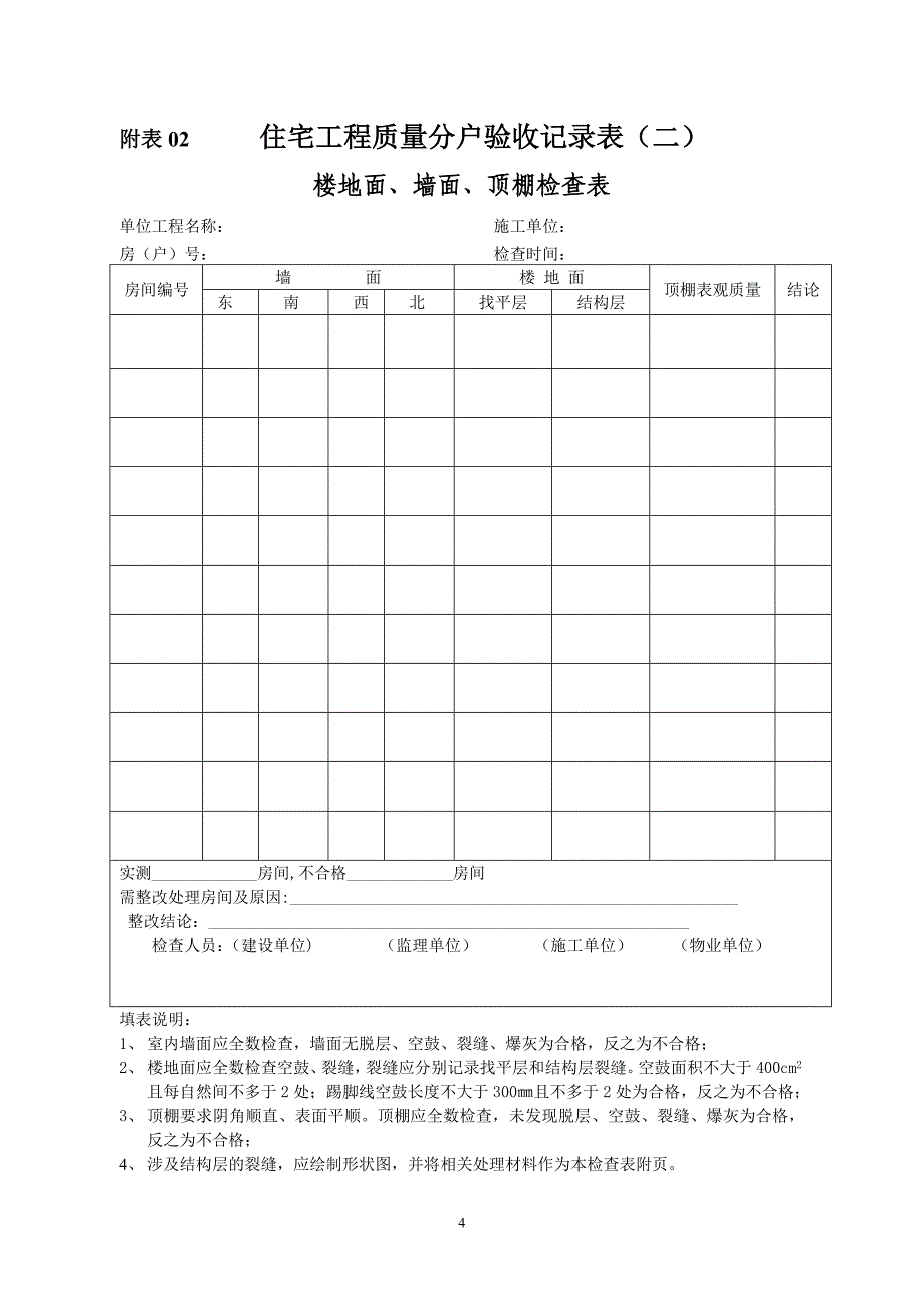 房屋分户验收表格_第4页