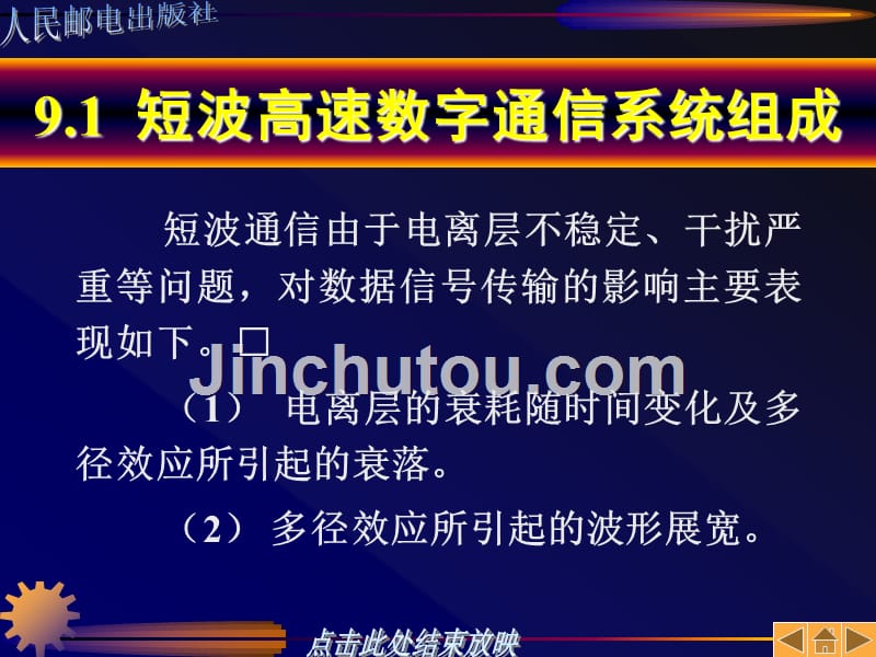 通信原理与技术 教学课件 ppt 作者  李白萍 吴冬梅 第9章_第2页